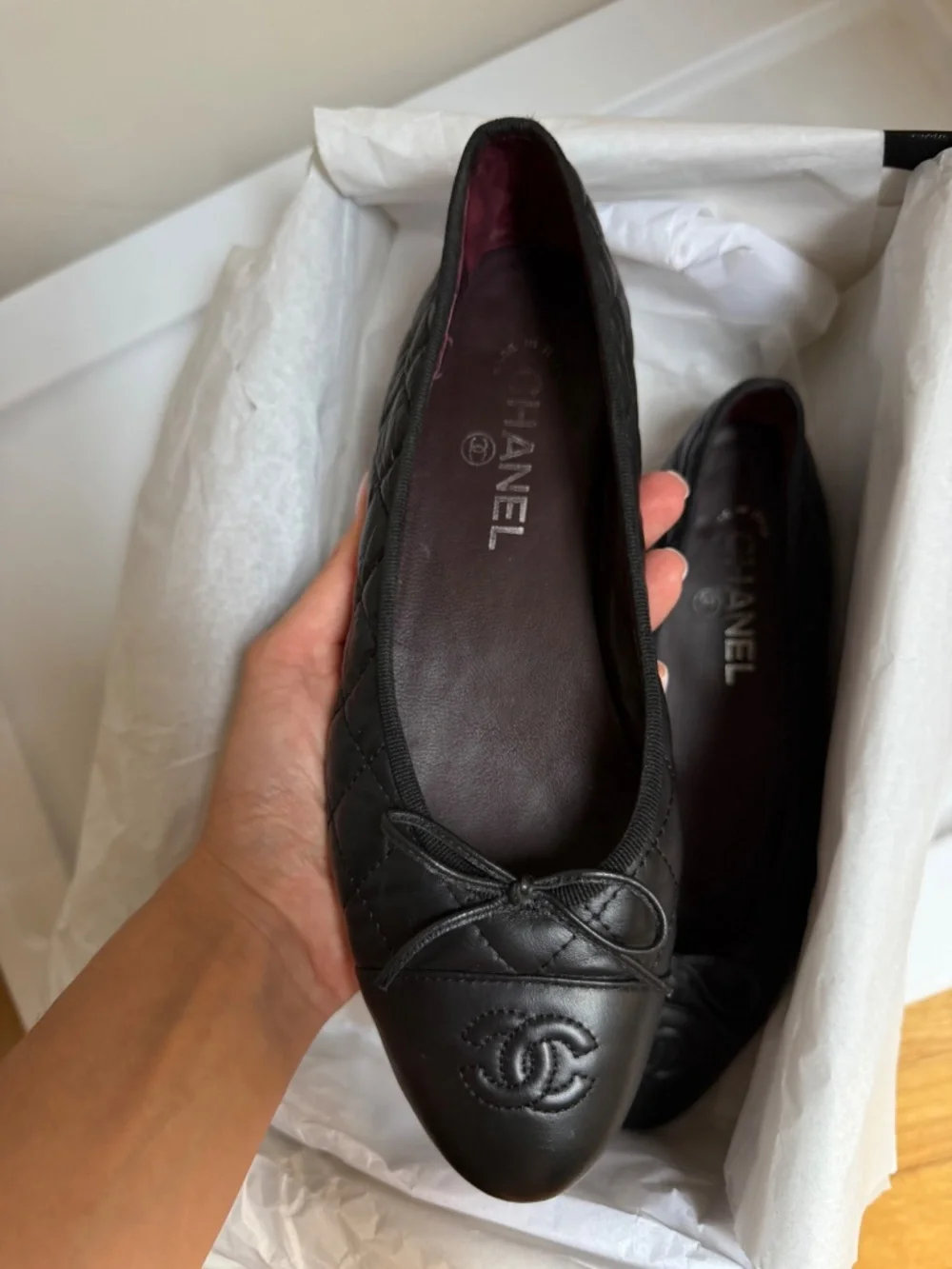 Chanel Quilted Ballet Flats